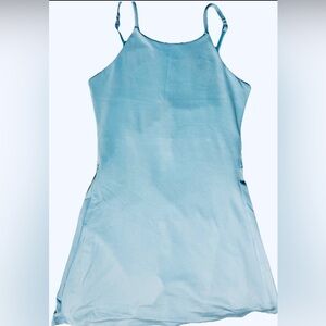 Girlfriend Collective Naomi Athletic Dress Dewdrop – Built-In Shorts, Pockets, M